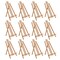 14" Medium Tabletop Display Easel - Beechwood Artist A-Frame Display Stand, Wooden Easel for Painting, Canvas Stand, (Pack of 12) Classrooms Events Photo Picture Sign Holder